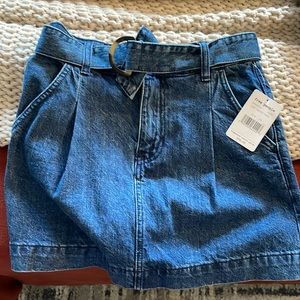Free people jean skirt